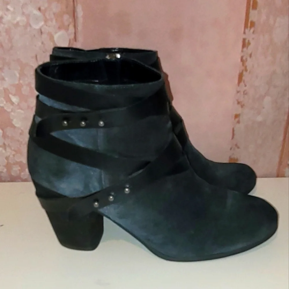 GENUINE Leather Ankle Boots